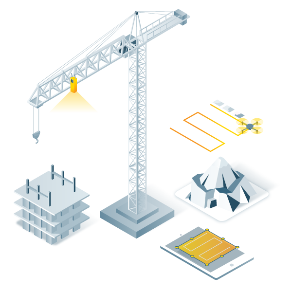 Use a drone or the crane camera to capture images
